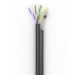 Витая пара кабель Step4Net UTP cat 5E, самонесущий PЕ CСА 0,51, 305м
