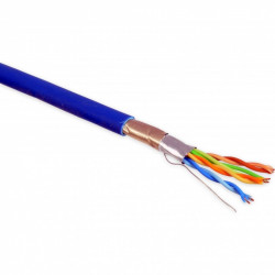 Витая пара кабель CORNING F/UTP 4P, кат. 5е, LSZH/FRNC, синий, 305 м