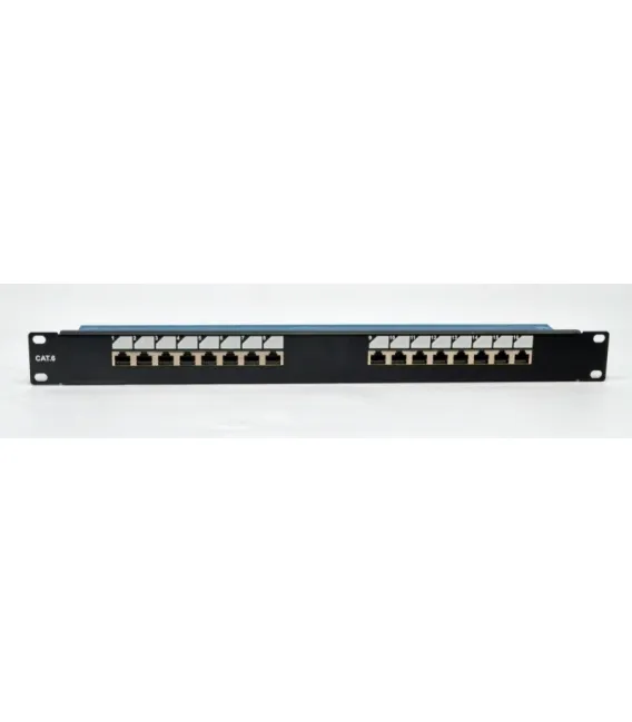 Патч-панель 19" 16xRJ-45 FTP, кат. 6, dual type