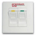 Premium Line Лицевая панель 2п Euro II 45° со шторками 86х86 мм