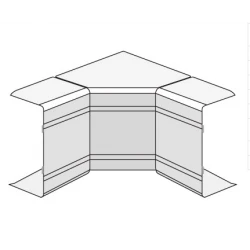 ДКС 25х30мм Угол внутренний изменяемый (70-120°), белый