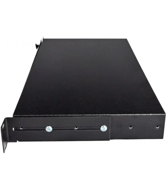 Патч-панель 24 порта ST/FC, пустая, кабельные вводы для 6xPG13.5 и 6xPG11, 1U, черная, Украина