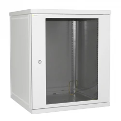 Шкаф настенный 15U 600x450 Дверь стекло