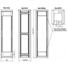 42U 600x1000 напольный серверный телекоммуникационный шкаф