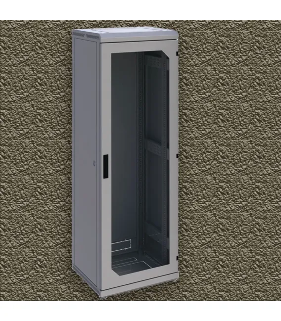 Шкаф напольный 33U 800x800 Дверь стекло